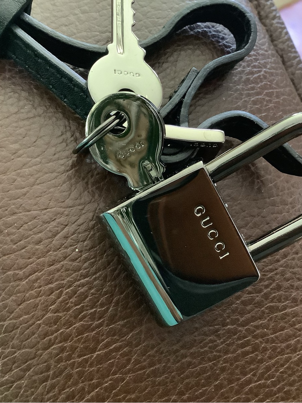 Brand new Gucci lock key and cloche